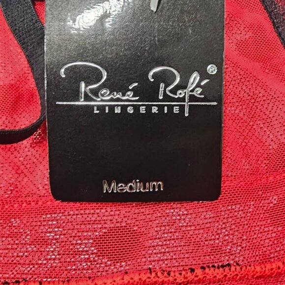 Rene Rofe French Maid Polka Dot Sheer Babydoll Apron Lingerie - Picture 10 of 10